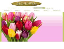 Tablet Screenshot of dandlflowers.com